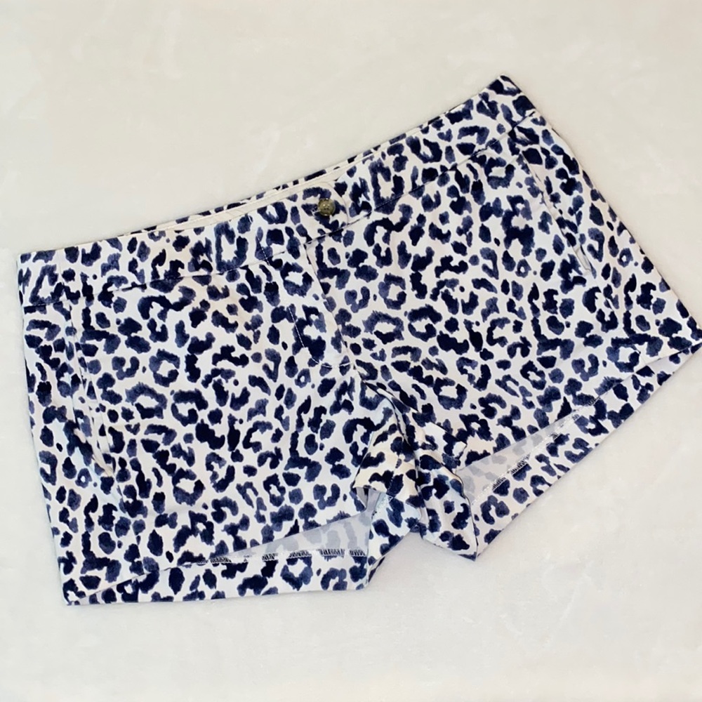 J. Crew animal print stretch shorts